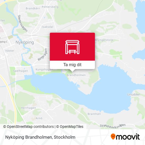 Nyköping Brandholmen karta