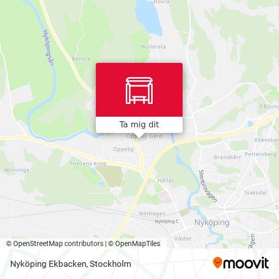 Nyköping Ekbacken karta
