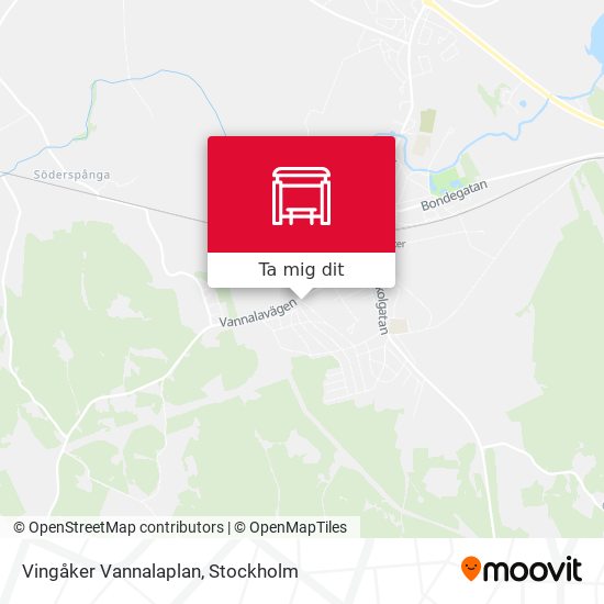 Vingåker Vannalaplan karta