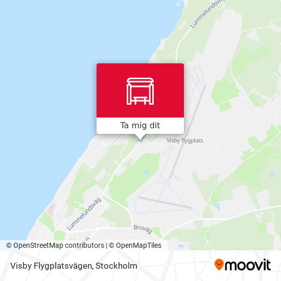 Visby Flygplatsvägen karta