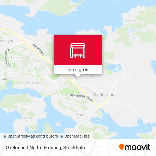 Oxelösund Nedre Frösäng karta