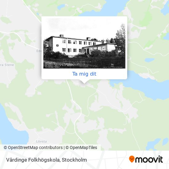 Vårdinge Folkhögskola karta