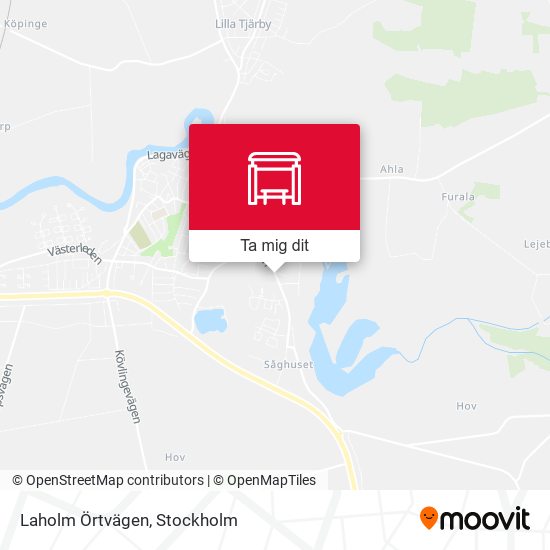 Laholm Örtvägen karta