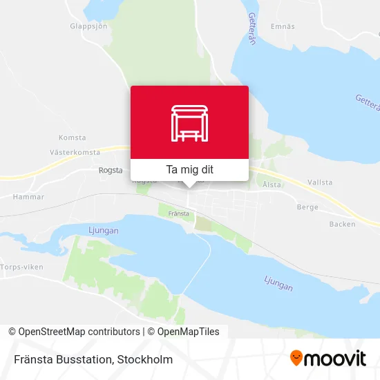 Fränsta Busstation karta