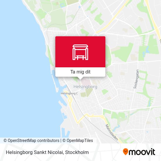 Helsingborg Sankt Nicolai karta