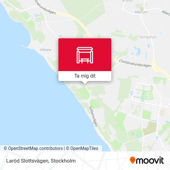 Laröd Slottsvägen karta
