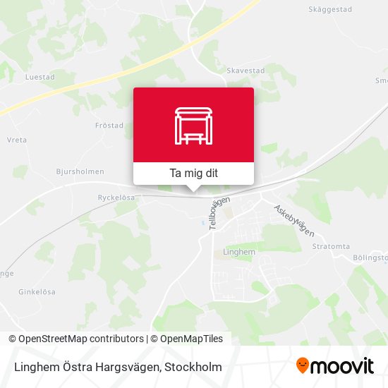 Linghem Östra Hargsvägen karta