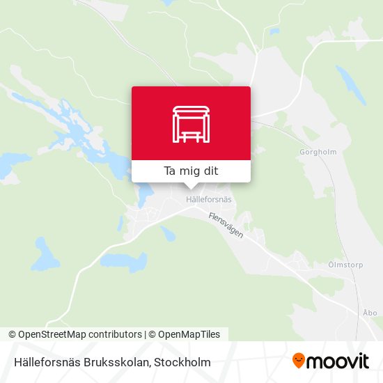 Hälleforsnäs Bruksskolan karta