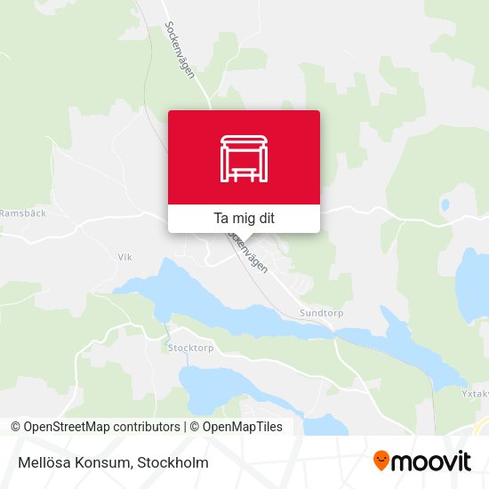 Mellösa Konsum karta