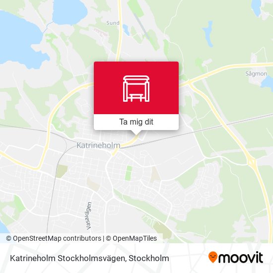 Katrineholm Stockholmsvägen karta