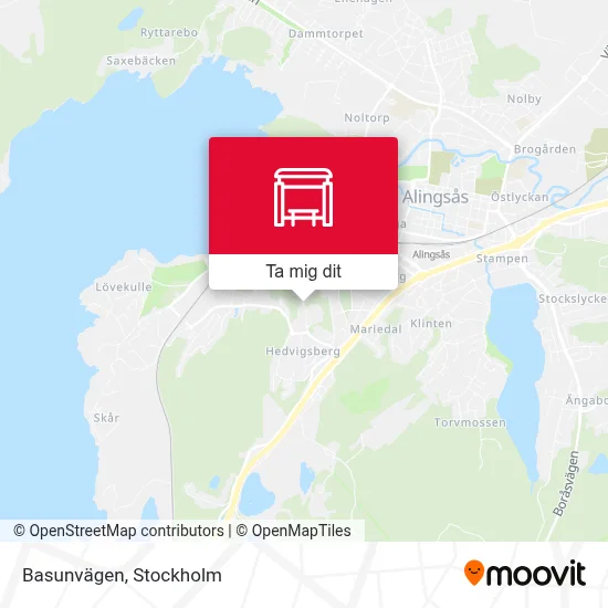 Basunvägen karta