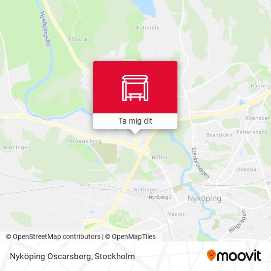 Nyköping Oscarsberg karta