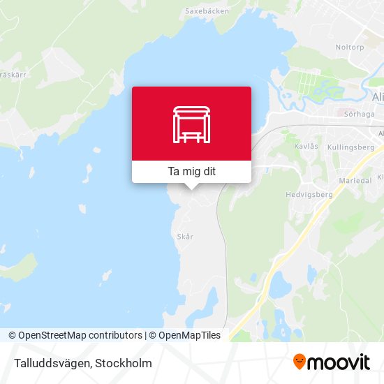 Talluddsvägen karta