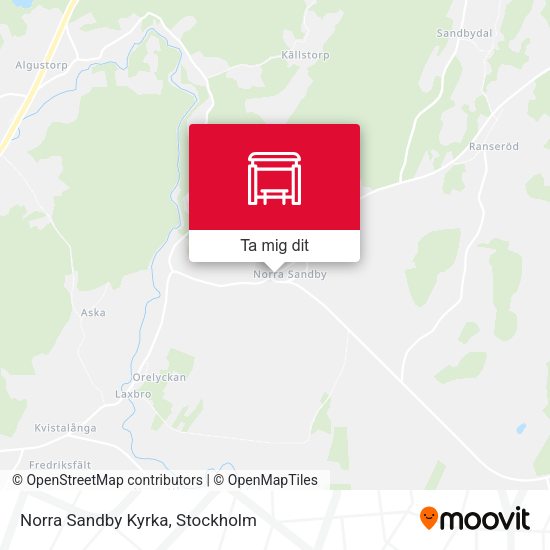 Norra Sandby Kyrka karta
