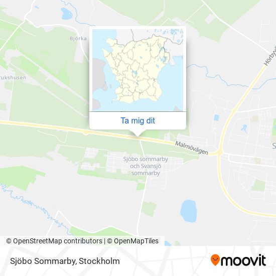 Sjöbo Sommarby karta