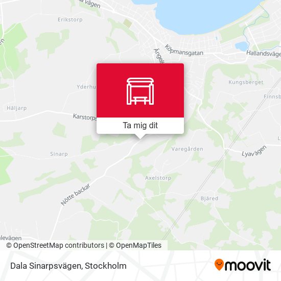 Dala Sinarpsvägen karta