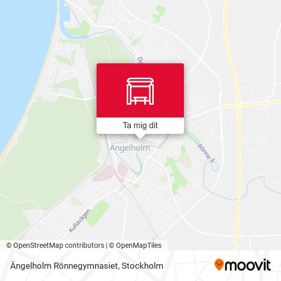 Ängelholm Rönnegymnasiet karta