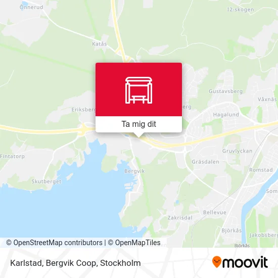 Karlstad, Bergvik Coop karta