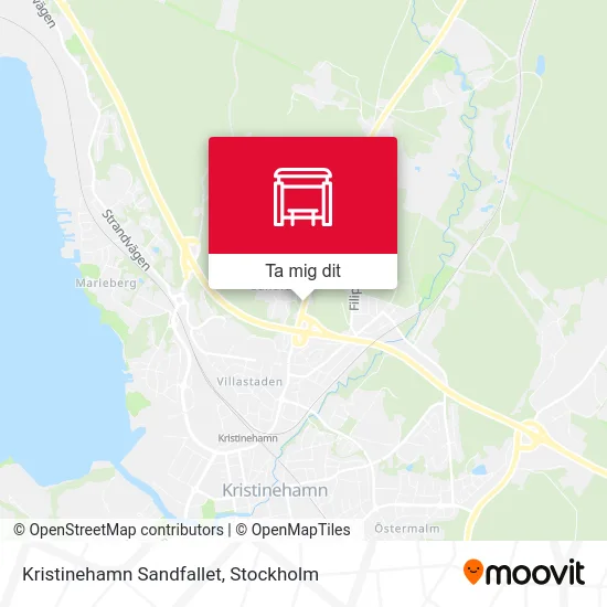 Kristinehamn Sandfallet karta
