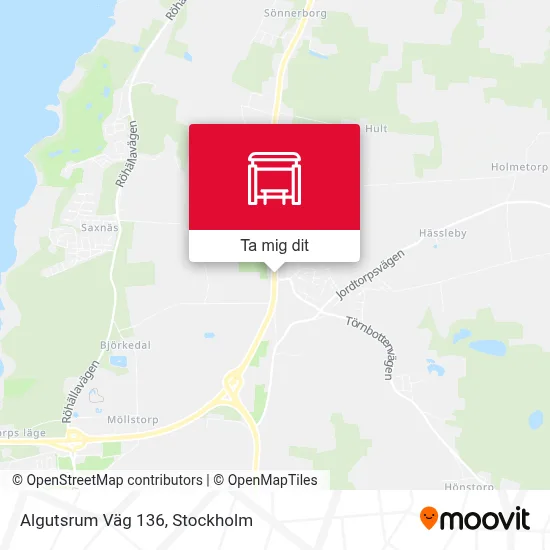 Algutsrum Väg 136 karta