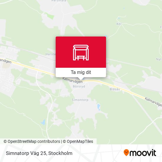 Simnatorp Väg 25 karta