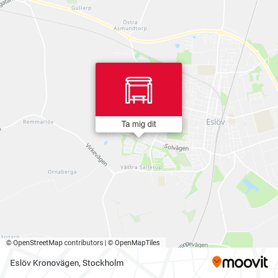 Eslöv Kronovägen karta