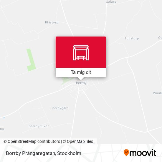 Borrby Prångaregatan karta