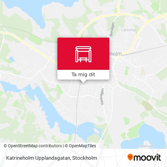Katrineholm Upplandsgatan karta