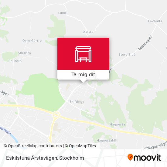 Eskilstuna Ärstavägen karta