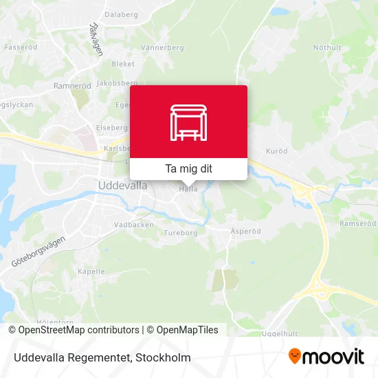 Uddevalla Regementet karta
