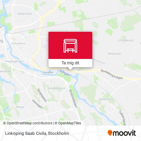 Linköping Saab Civila karta