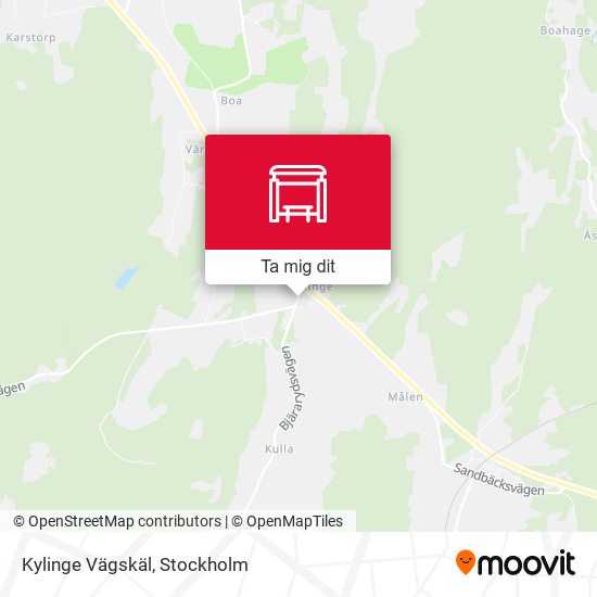 Kylinge Vägskäl karta