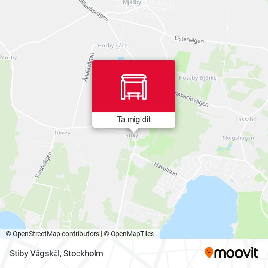 Stiby Vägskäl karta