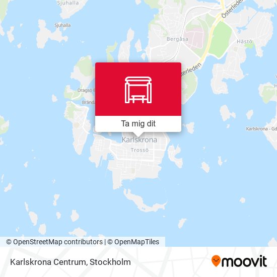 Karlskrona Centrum karta