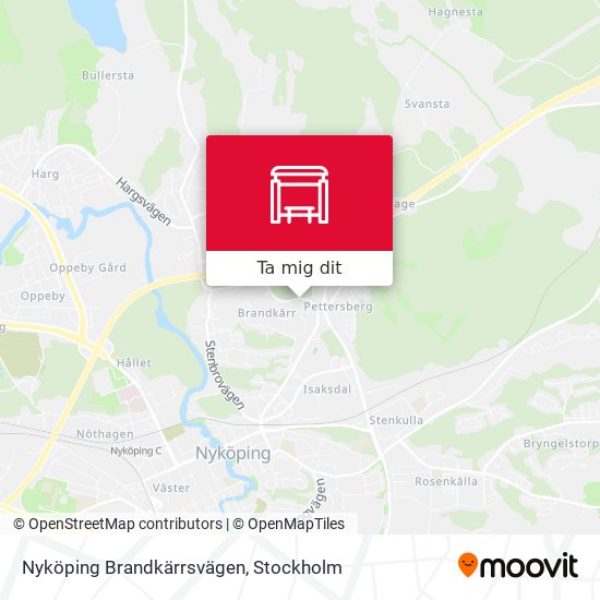 Nyköping Brandkärrsvägen karta