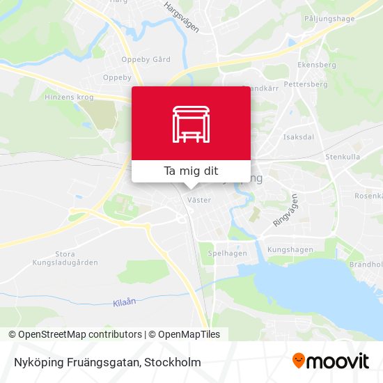 Nyköping Fruängsgatan karta