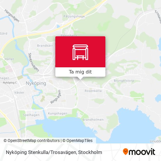 Nyköping Stenkulla/Trosavägen karta