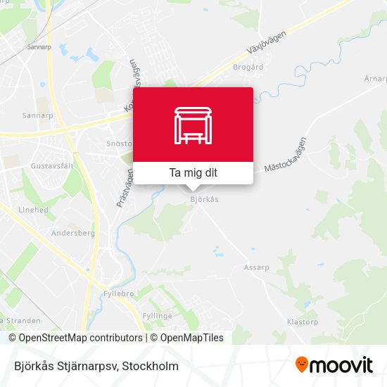 Björkås Stjärnarpsv karta