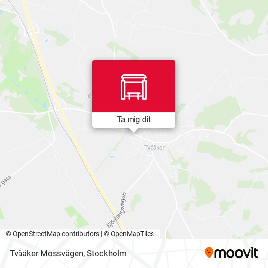 Tvååker Mossvägen karta