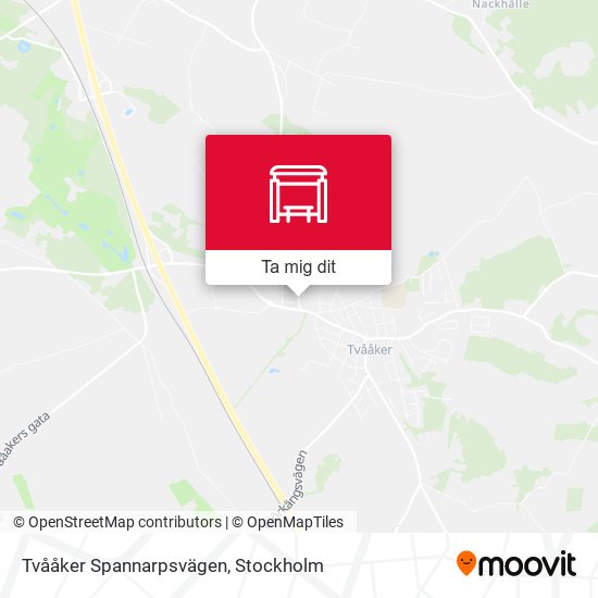 Tvååker Spannarpsvägen karta