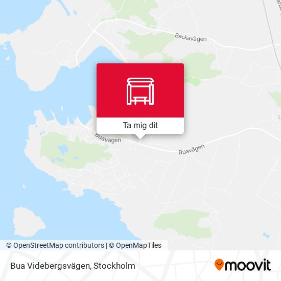 Bua Videbergsvägen karta