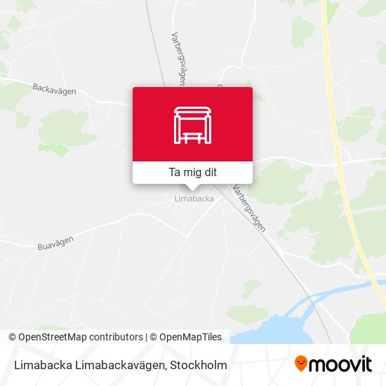 Limabacka Limabackavägen karta
