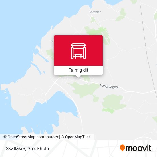 Skällåkra karta