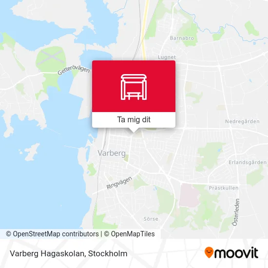 Varberg Hagaskolan karta