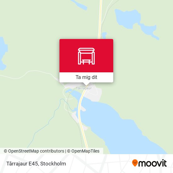 Tårrajaur E45 karta