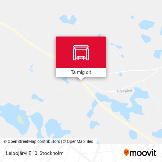 Leipojärvi E10 karta