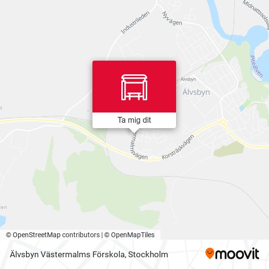 Älvsbyn Västermalms Förskola karta