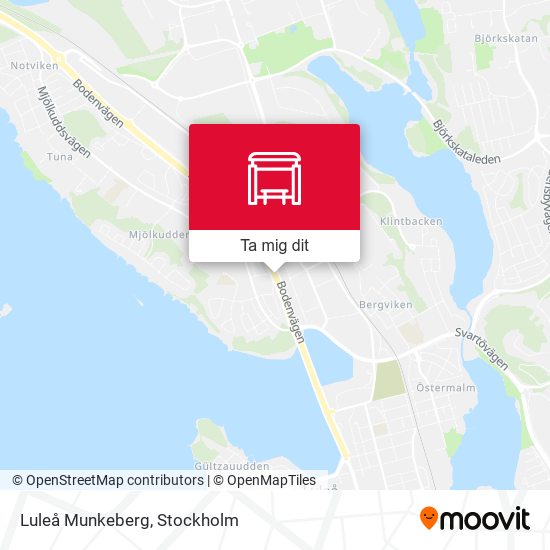 Luleå Munkeberg karta