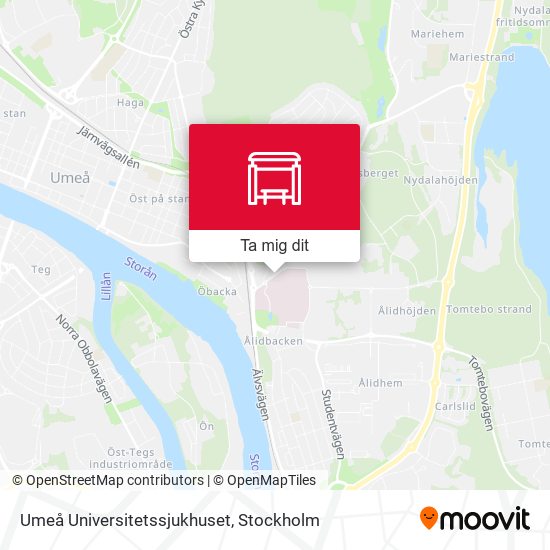 Umeå Universitetssjukhuset karta