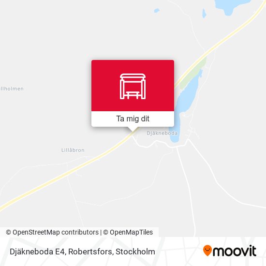 Djäkneboda E4, Robertsfors karta